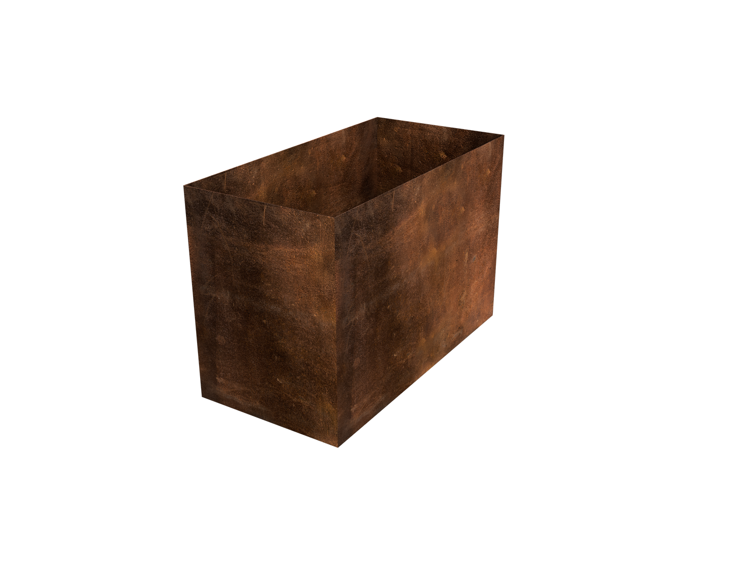 Pre-Rusted COR-TEN Rectangular Planter