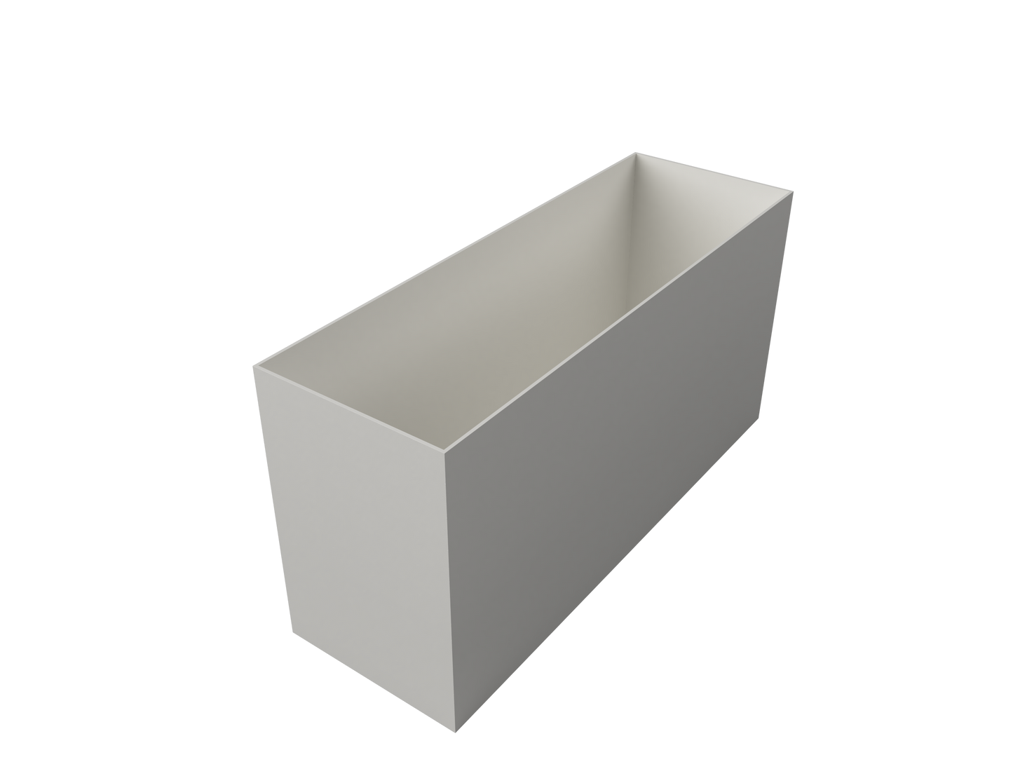 Powder-Coated Rectangular Planter
